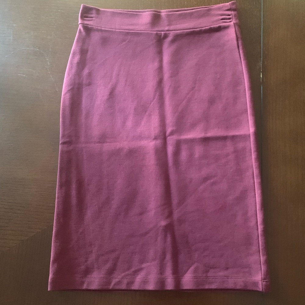 Maroon Pencil Skirt